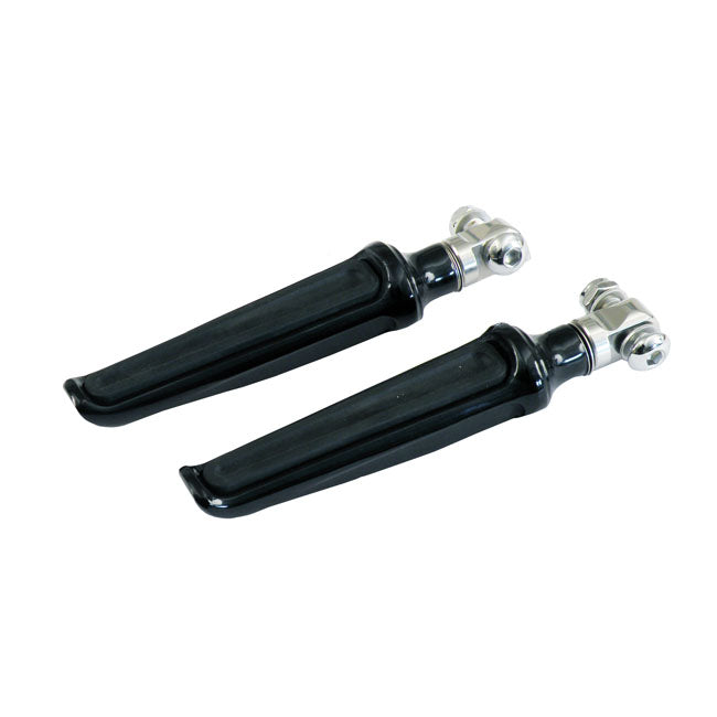 Performance Machine Contour Foot Pegs. Black – All H-D with Traditional Male Mount