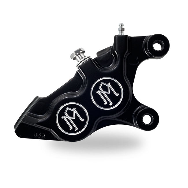 Performance Machine 4-P 137x4b Caliper. Bolt-On, 11.5" Right Front. Black Cc – Right Front: 2000–2014 Softail…