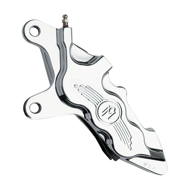Performance Machine 6-P 112x6B Caliper. Bolt-on, 11.5" Left Front. Chrome – Left Front: 2000–2014 Softail; 2000–2017…