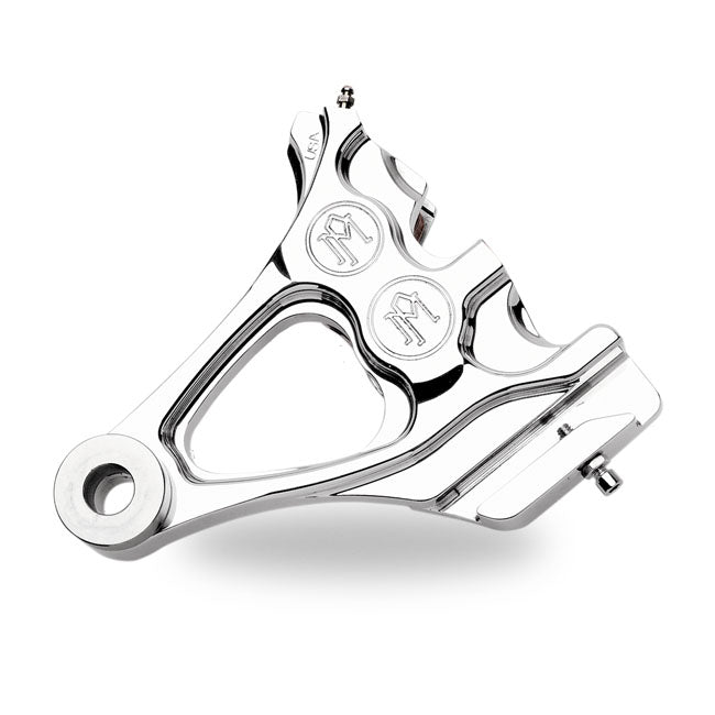 Performance Machine 4-Piston One-Piece Caliper/Bracket, Rear. Chrome – 2000–2007 Softail (with 150 mm Tyre)