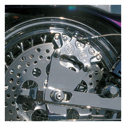 Performance Machine Rear 4-P Caliper Bracket, 10". Chrome – 1973–1986 4-Speed FL; FX; Custom…