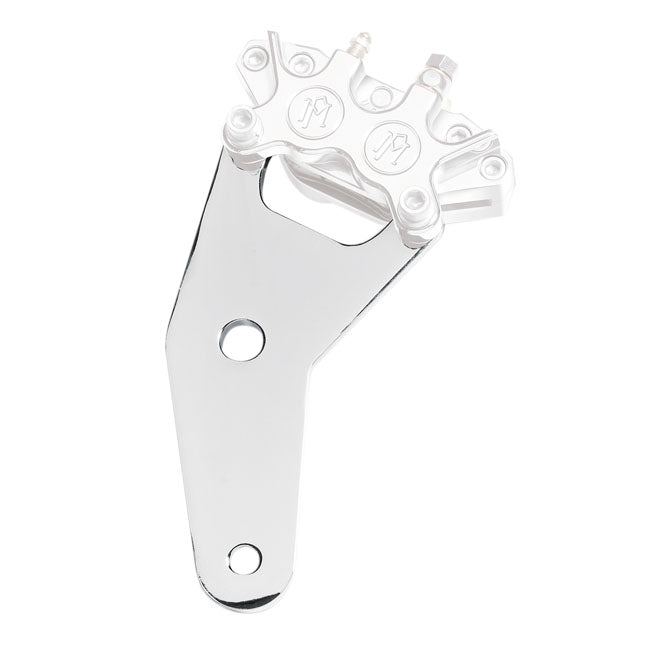 Performance Machine Rear 4-P Caliper Bracket, 10". Chrome – 1973–1986 4-Speed FL; FX; Custom…