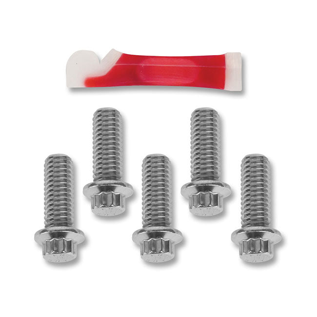 Performance Machine Brake Rotor Bolt Kit, Front/Rear – Front: Early FLH; Cast Wheel; Rear:…