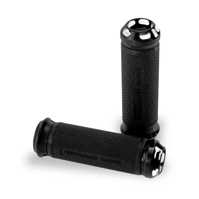 Performance Machine Apex Handlebar Grips. Black – 1974–2022 H-D with Single or Dual…