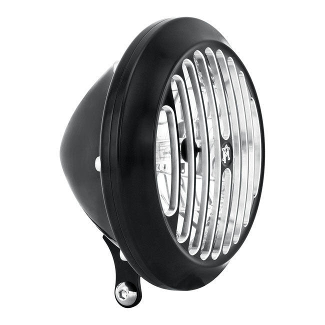 Pm 5-3/4 Inch Grill Headlight Assy for 84-15 FXST; Custom Applications