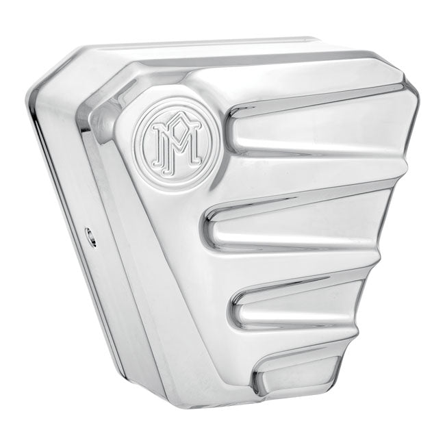 Pm Scallop Horn Cover Assy for 93-17 H-D With Cowbell Side Mounted Horn