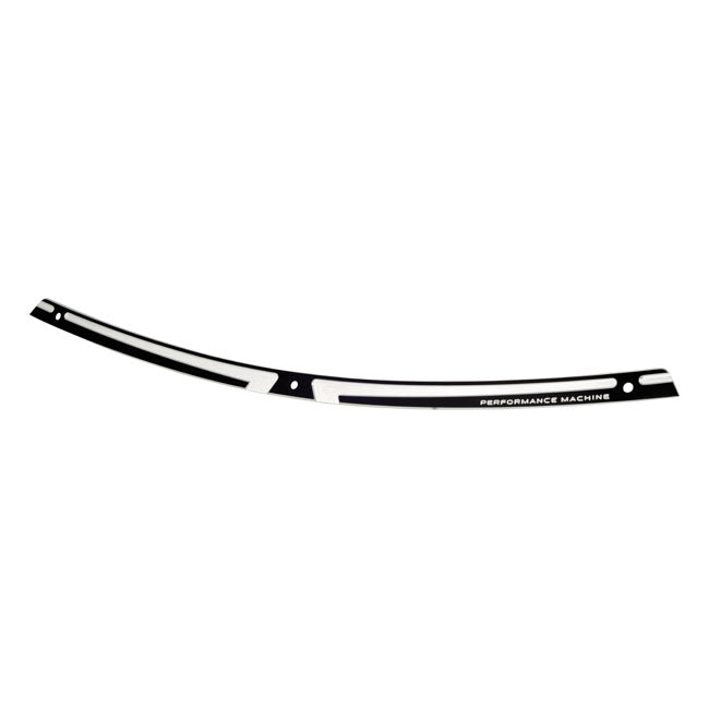 Performance Machine Windscreen Trim for Touring. Scallop. Black CC – 1996–2013 FLT/Touring