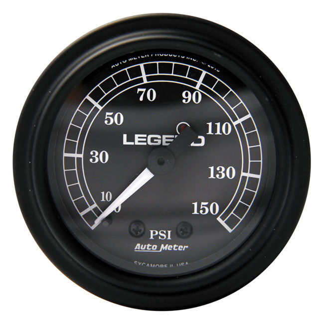 Legend Air Suspension Air Gauge, Black – 1997–2013 FLT/Touring