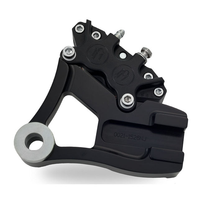 Performance Machine Rear 4-P Caliper Bracket, 11.5". Black – 1991–1999 Dyna