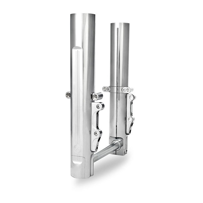 Performance Machine Lower Leg Assembly, Single Disc. Chrome – 2014–2016 FLT/Touring