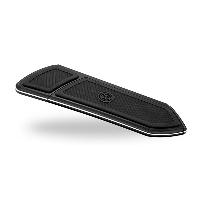 Pm F.T.Z. Rider Floorboards, Contrast Cut for 86-17 FLST Softail; 12-16 FLD Dyna Switchback; 83-20 Flt/Touring