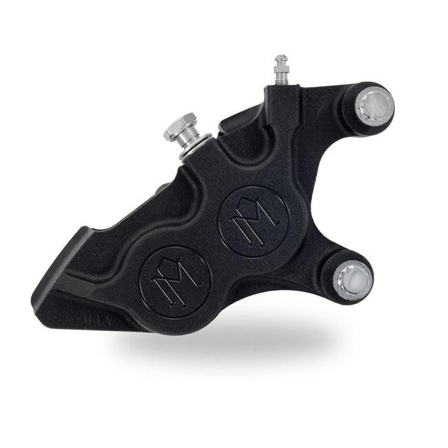 Performance Machine 4-P 137x4b Caliper. Bolt-On, 11.5" Right Front, Blk Ops – Right Front: 2000–2014 Softail…