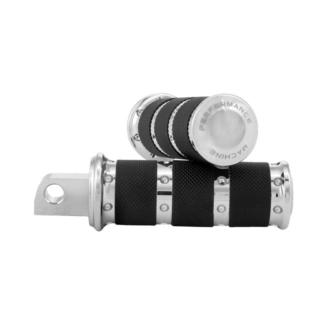 Performance Machine Contour XLS Foot Pegs. Chrome – All H-D with Traditional Male Mount