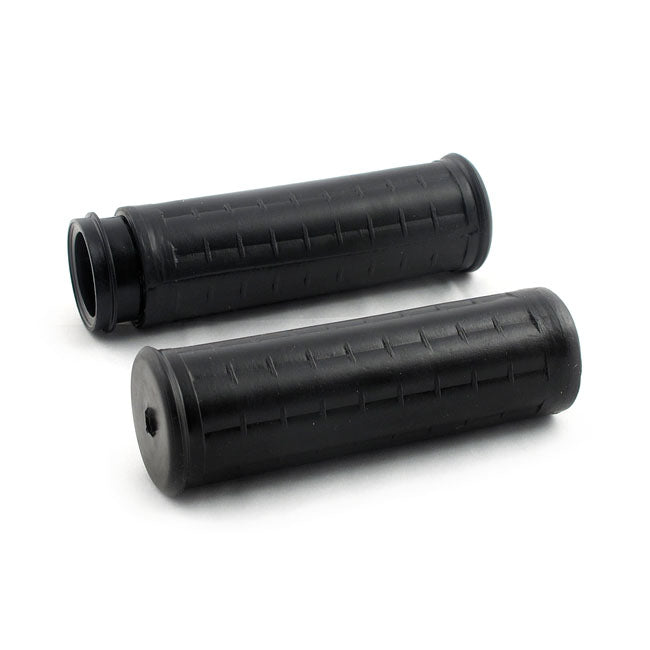 Avon Grips Avon Old School Waffle Grips, Black – 2008–2025 H-D with E-throttle