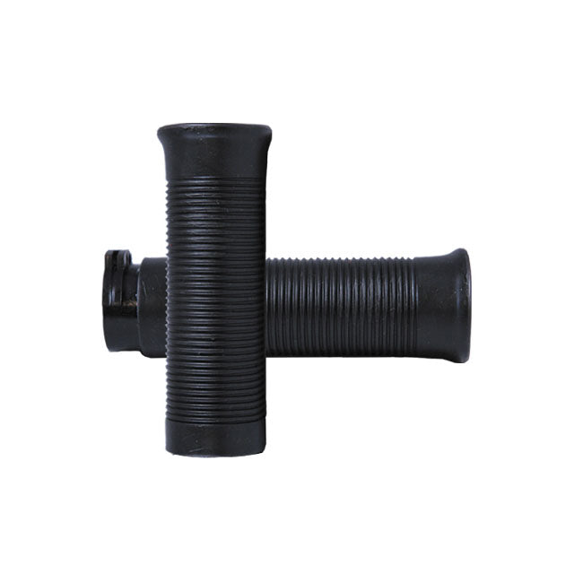 Avon Grips Avon Old School Jack Hammer Grips, Black – 1996–2022 H-D with Dual Throttle Cables