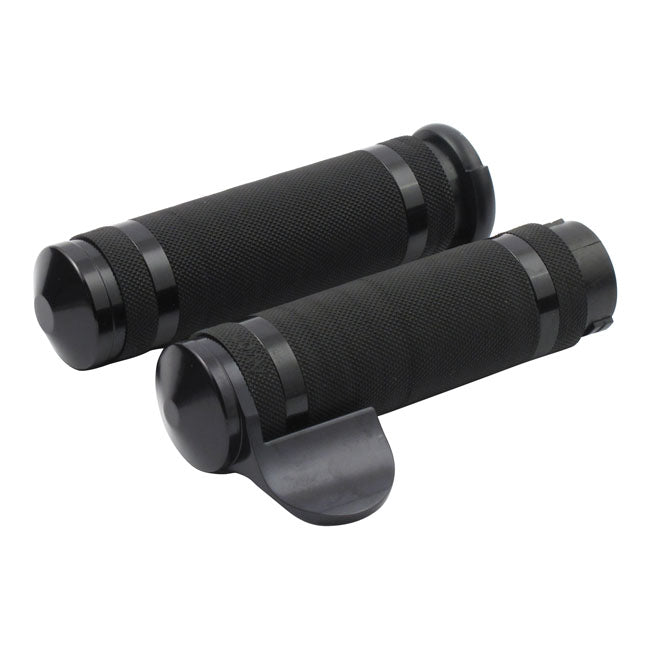 Avon Grips Avon Super Sport Air-SS Grips, Black Anodized – 1996–2022 H-D with Dual Throttle Cables
