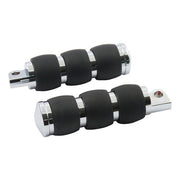 Avon Grips Avon Folding Foot Pegs Velvet Air, Chrome – All Traditional H-D Male Mount
