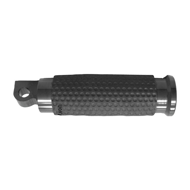 Avon Grips Avon Folding Foot Pegs Air Gel, Black Anodized – All Traditional H-D Male Mount