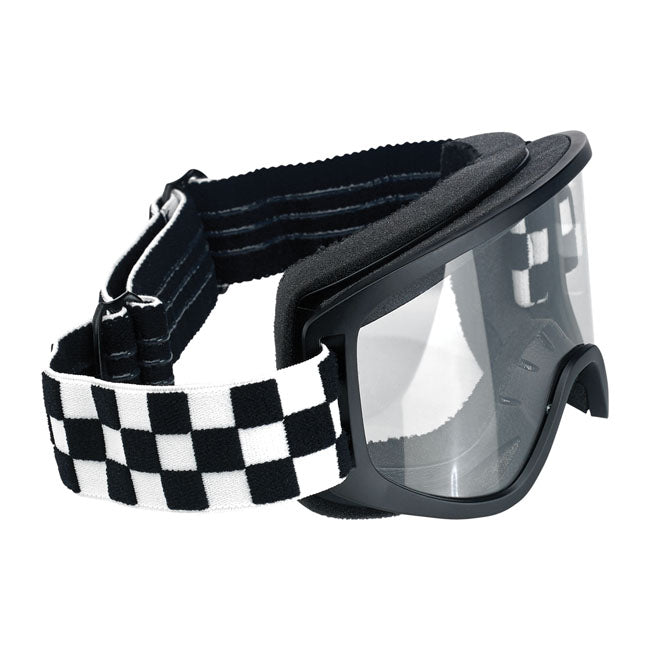 Biltwell Moto 2.0 Checkers Goggles Black/White – Most Open Face Helmets and Full Face…