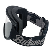 Biltwell Moto 2.0 Script Goggles Black – Most Open Face Helmets and Full Face…