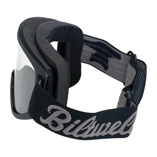 Biltwell Moto 2.0 Script Goggles Black – Most Open Face Helmets and Full Face…
