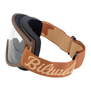 Biltwell Moto 2.0 Script Goggles Chocolate – Most Open Face Helmets and Full Face…