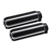 Arlen Ness Fusion Billet 10-Gauge Grips Black – 2008–2025 H-D with E-throttle