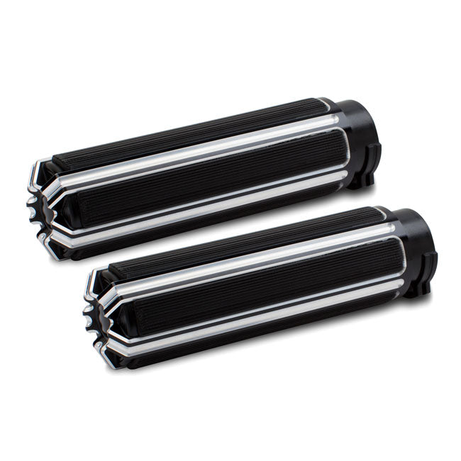 Arlen Ness Fusion Billet 10-Gauge Grips Black – 2008–2025 H-D with E-throttle