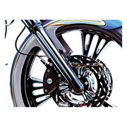 Arlen Ness Hot Legs Dual Disc Deep Cut, Black – 2008–2013 FLT/Touring