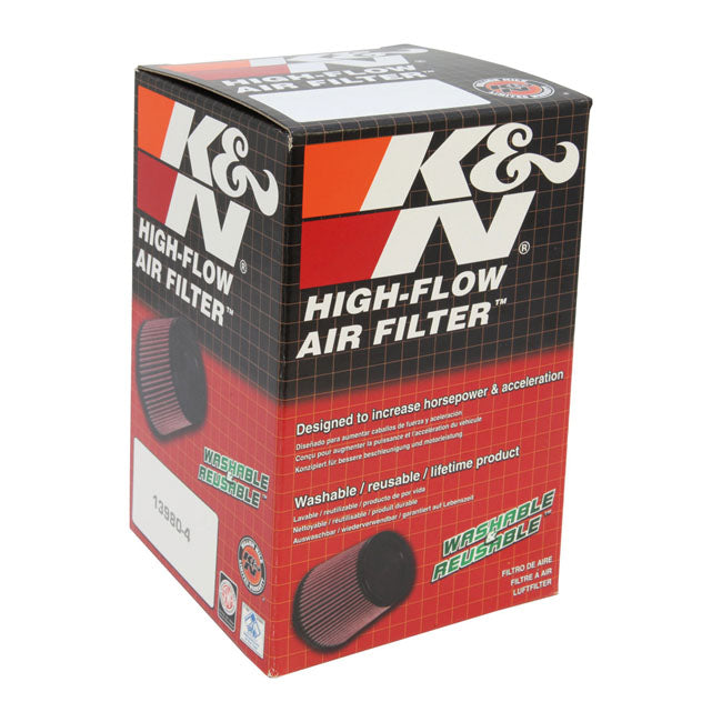 K&N Replacement Air Filter Element. Black Tip Logo