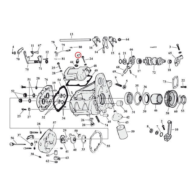 Jims Neutral Switch Transmission – 1959–1964 FL; L73-E79 Big Twin…
