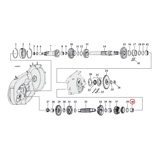 Jims Bearing Countershaft. Closed End – 1954–1956 K; KH; 1957–1990 4-Speed XL…