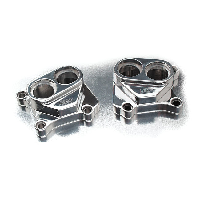 Jims Twin Cam Billet Tappet Cover Set. Chrome – 1999–2017 Twin Cam