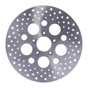 MCS Brake Rotor L/R Front, 11.5" Drilled Stainless – 2000–2014 Softail; 2000–2005 Dyna…