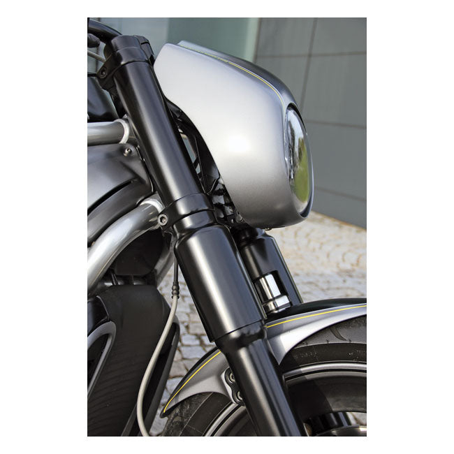 Cult-Werk 6-Piece Fork Tube Cover Kit. Gloss Black – 2002–2006 V-Rod
