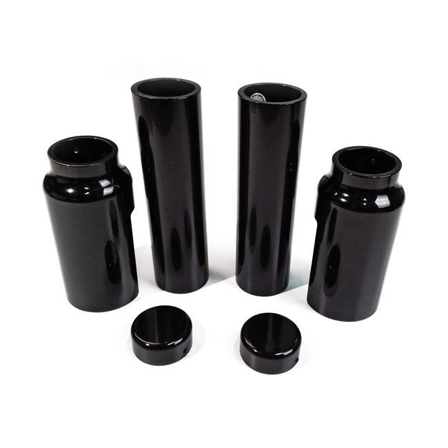 Cult-Werk 6-Piece Fork Tube Cover Kit. Gloss Black – 2002–2006 V-Rod