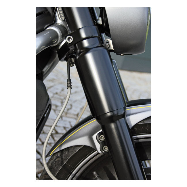 Cult-Werk 2-Piece Lower Fork Tube Cover Kit, Gloss Black – 2002–2006 V-Rod