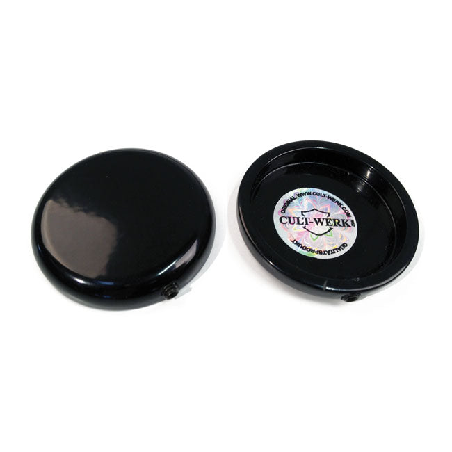Cult-Werk 2-Piece Fork Tube Cap Bolt Cover Kit – 1988–2015 XL Sportster; 2016–2022 XL883…