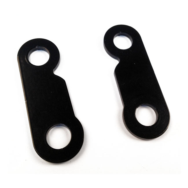 Cult-Werk Turn Signal Bracket Set. Front. Black – 1986–2015 XL Sportster
