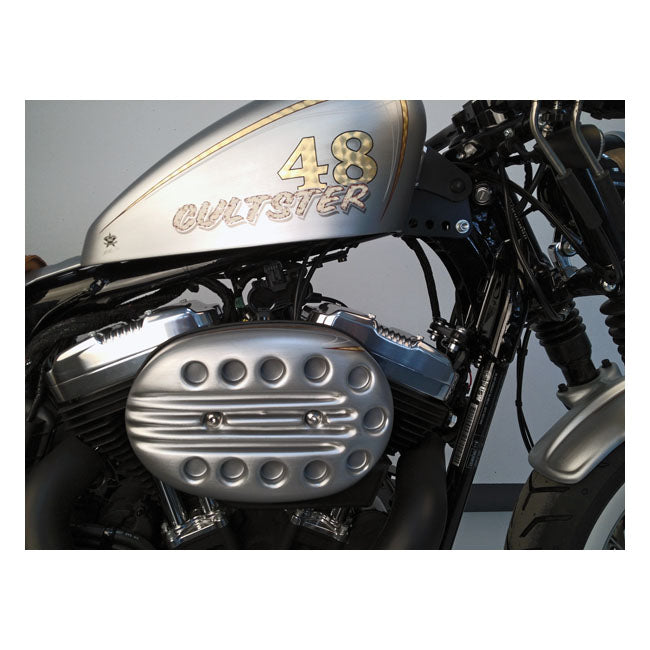 Cult-Werk Air Cleaner Cover. Slotted – 2004–2020 XL Sportster with Stock Oval…