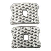 EMD Sportster Ribster Rocker Cover Set. Semi-Polished – 2004–2022 XL Sportster
