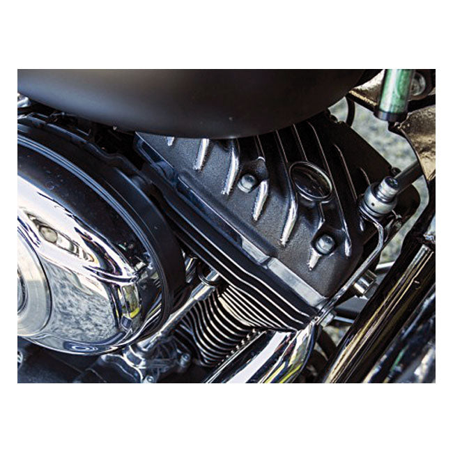 EMD Twin Cam Snatch Rocker Cover Set. Black Cut – 1999–2017 Twin Cam