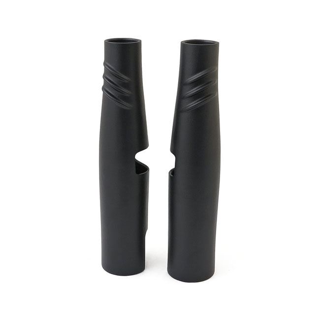 EMD Bombshell 49 Upper Fork Tube Covers. Black – 2006–2017 Dyna with 49mm Fork Tubes