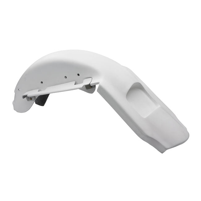Cycle Visions Rear Fender, for Extended Saddlebags – 2000–2017 FLST with Detachable Sissy Bar
