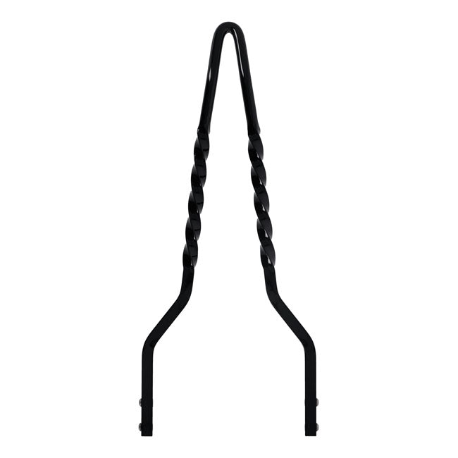 Cycle Visions Twisted Stick Sissy Bar 18", Black