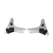 Cycle Visions Detachable Sissy Bar Side Plates. Chrome – 1997–2008 FLT/Touring