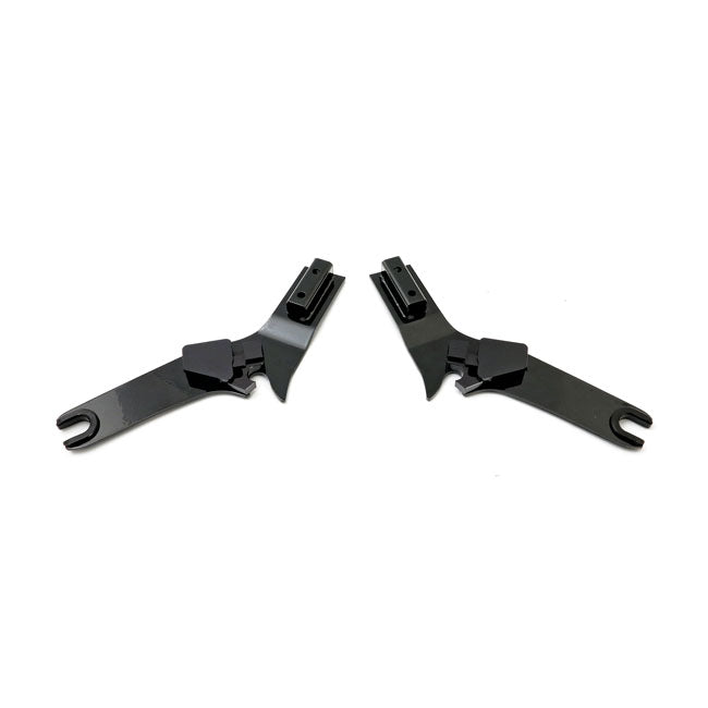 Cycle Visions Detachable Sissy Bar Side Plates. Black – 2009–2025 FLT/Touring with Correct…