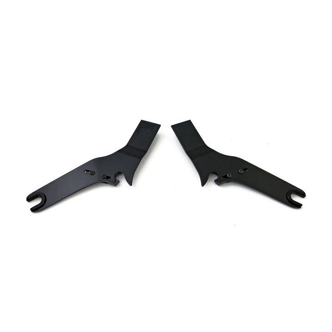 Cycle Visions Detachable Sissy Bar Side Plates. Black – 2009–2025 FLT/Touring with Correct…