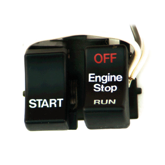 MCS Run/Off/Start, Handlebar Switch Set. Black – 1982–1995 H-D
