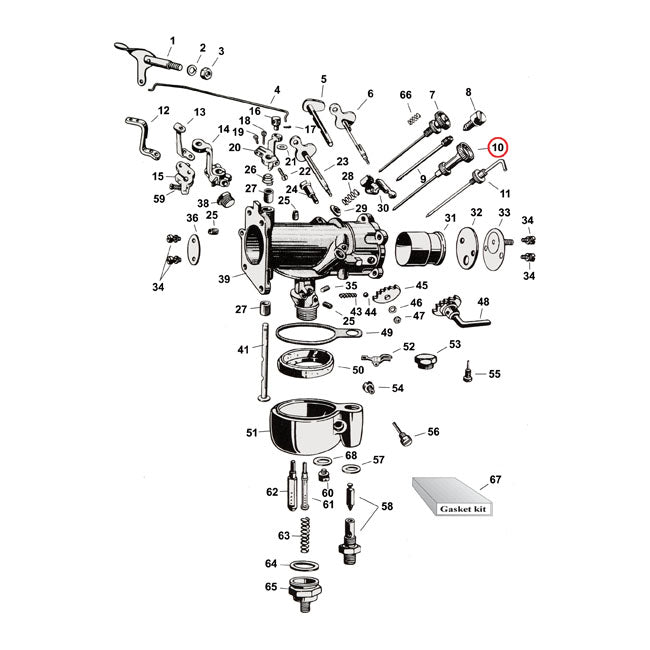 Samwel Adjustable High Speed Needle – 1940–1950 Ohv Models